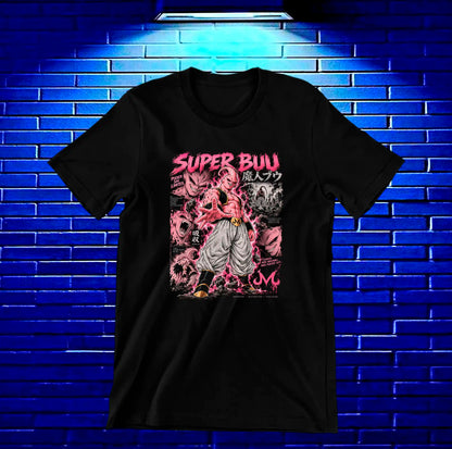 Camiseta Dragon Ball Majin Buu BAMOR - MERON Negro