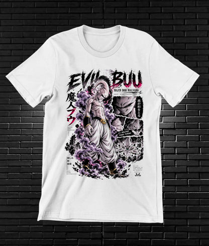 Camiseta Dragon Ball Majin Buu BAMOR - NIVRA Blanco