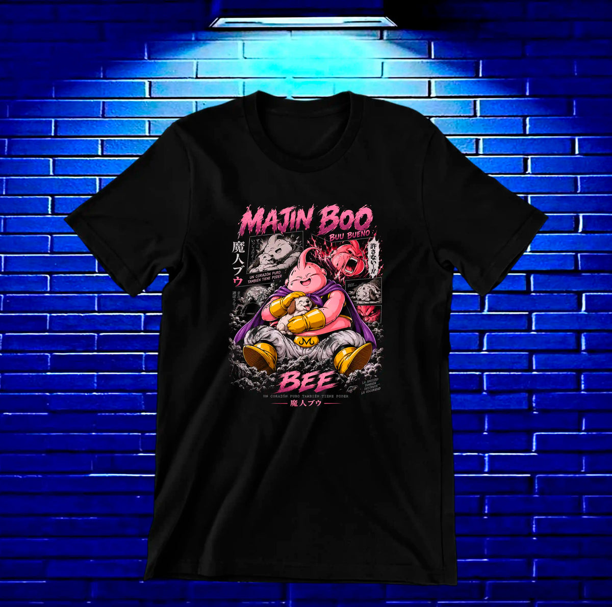 Camiseta Dragon Ball Majin Buu CAMINE - BANIX Negro