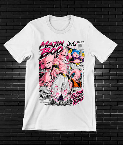 Camiseta Dragon Ball Majin Buu CAMINE - BAREN Blanco