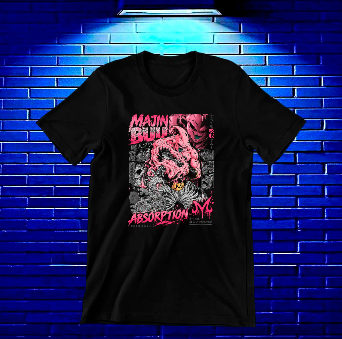 Camiseta Dragon Ball Majin Buu CAMINE - BAREN Negro