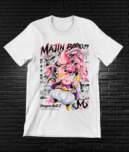 Camiseta Dragon Ball Majin Buu CAMINE - CAVOX Blanco