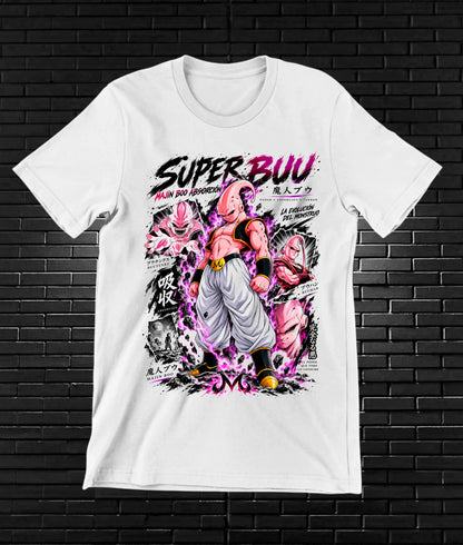 Camiseta Dragon Ball Majin Buu CAMINE - MERON Blanco