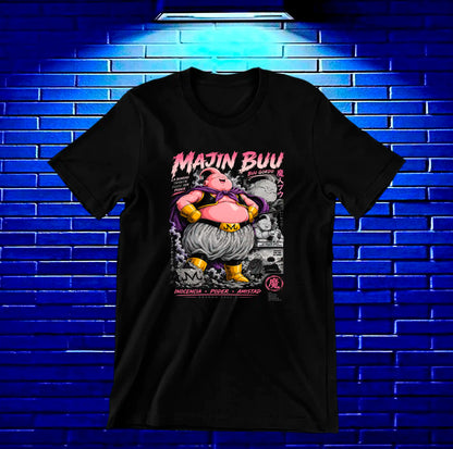 Camiseta Dragon Ball Majin Buu CAMINE - MERON Negro