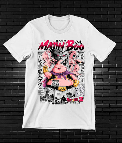 Camiseta Dragon Ball Majin Buu CAMINE - NIVRA Blanco