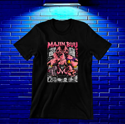 Camiseta Dragon Ball Majin Buu CAMINE - NIVRA Negro