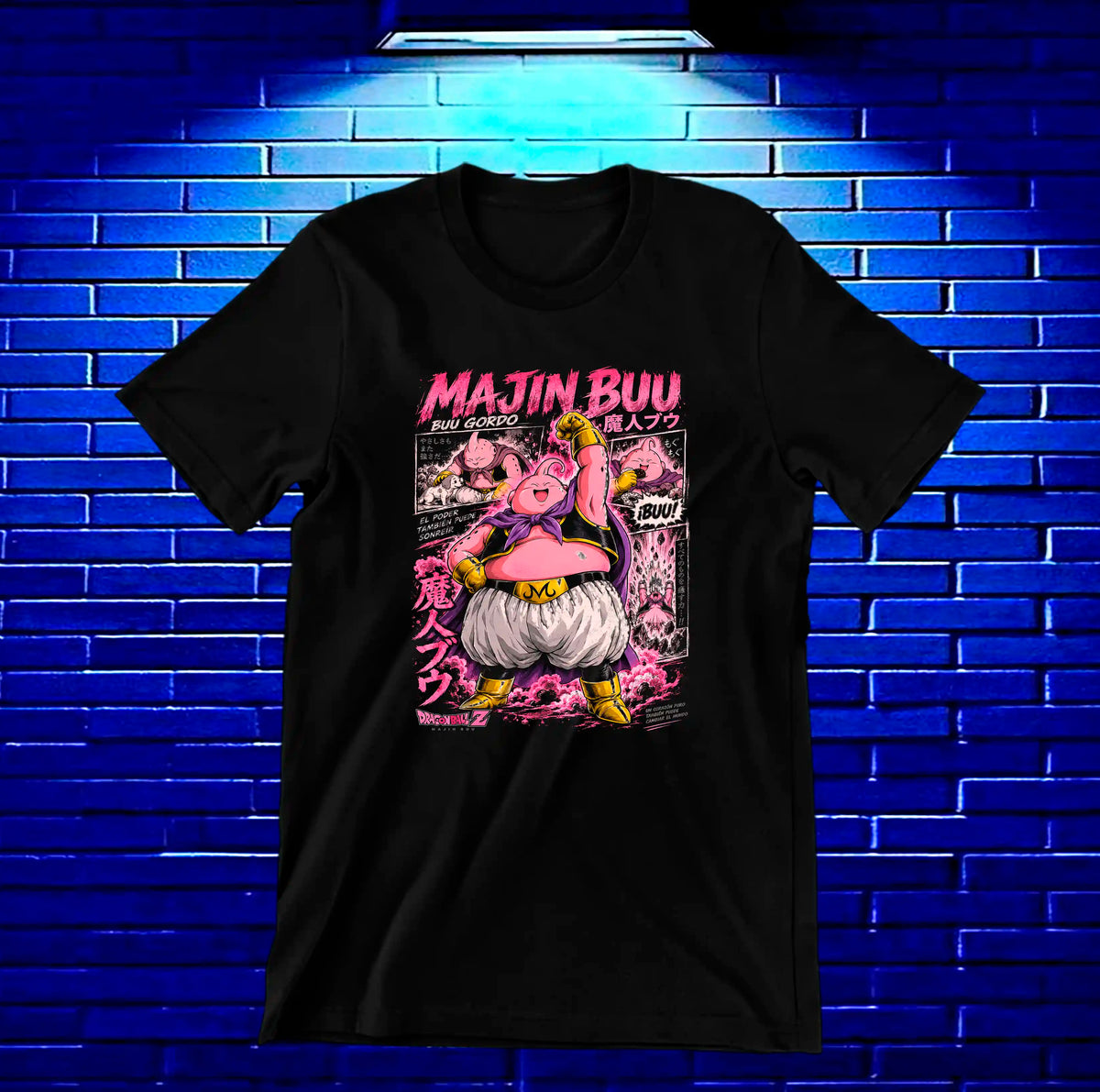 Camiseta Dragon Ball Majin Buu CAVEN - BANIX Negro