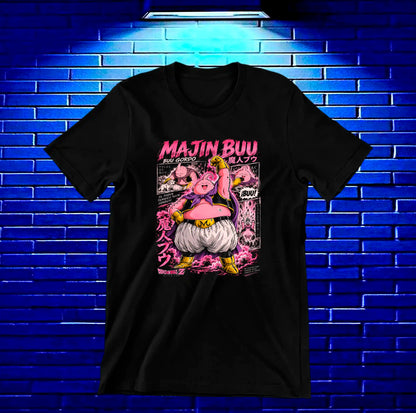 Camiseta Dragon Ball Majin Buu CAVEN - BANIX Negro
