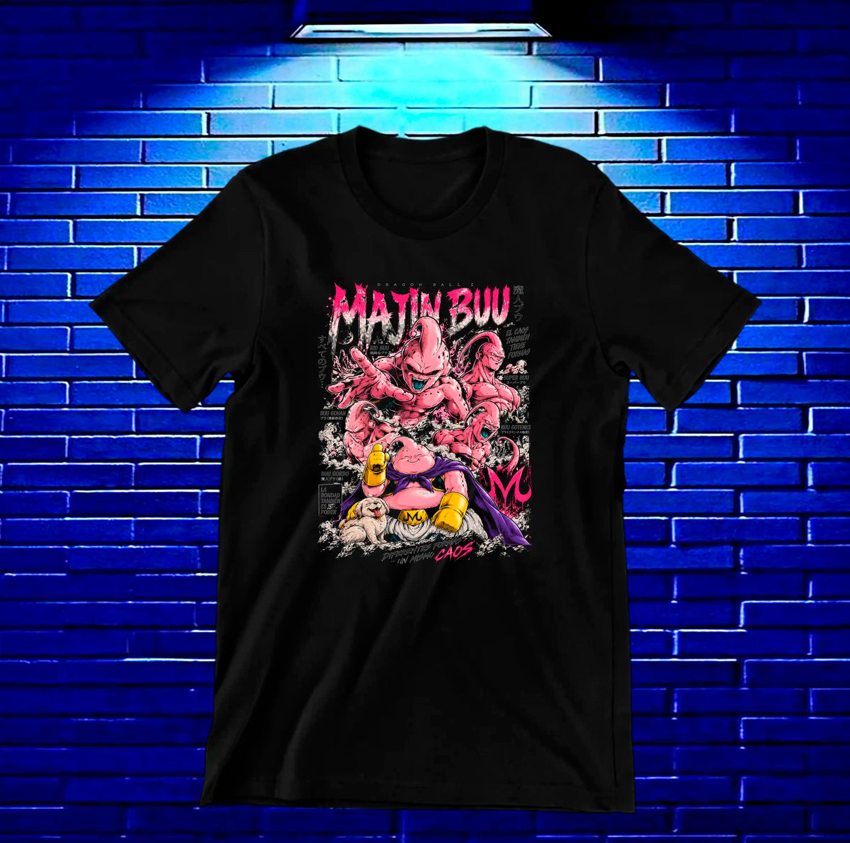 Camiseta Dragon Ball Majin Buu CAVEN - BAREN Negro