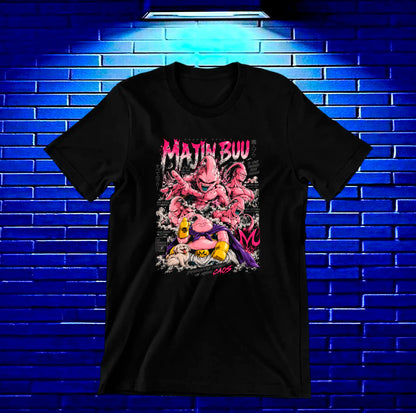 Camiseta Dragon Ball Majin Buu CAVEN - BAREN Negro