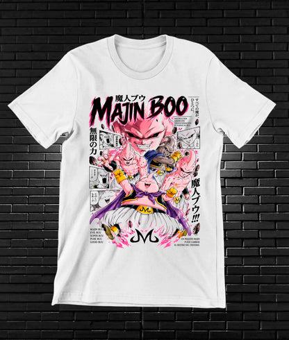 Camiseta Dragon Ball Majin Buu CAVEN - CAVOX Blanco