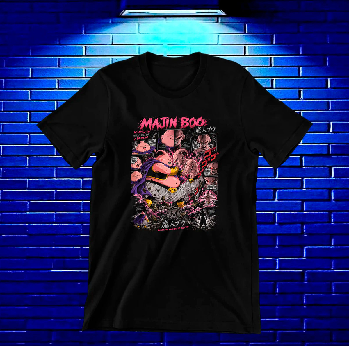 Camiseta Dragon Ball Majin Buu MELAR - BANIX Negro