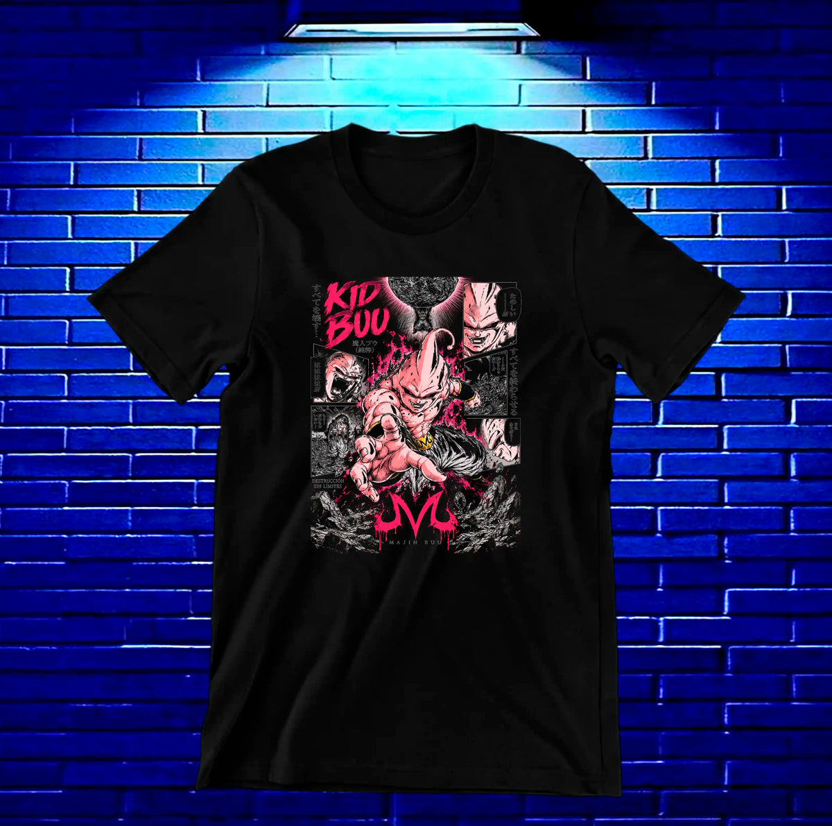 Camiseta Dragon Ball Majin Buu MELAR - CAVOX Negro
