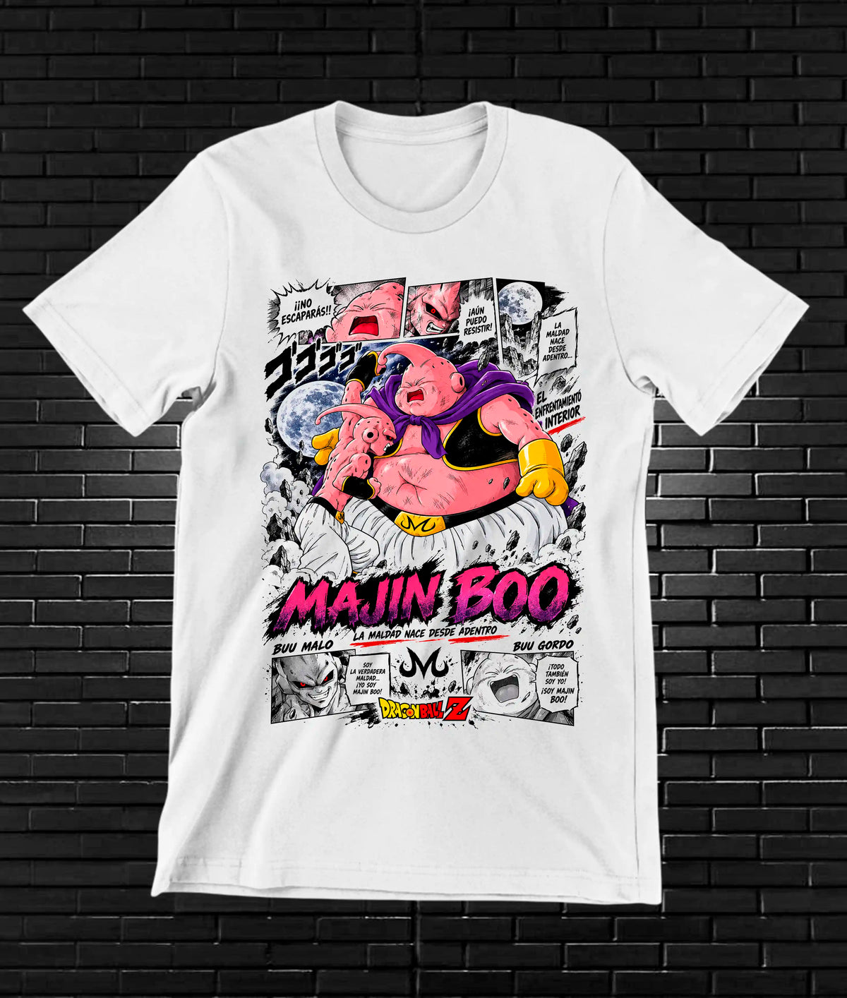 Camiseta Dragon Ball Majin Buu MELAR - NIVRA Blanco
