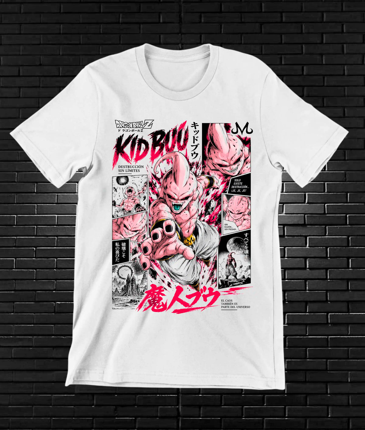 Camiseta Dragon Ball Majin Buu NIMOR - BAREN Blanco