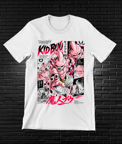 Camiseta Dragon Ball Majin Buu NIMOR - BAREN Blanco