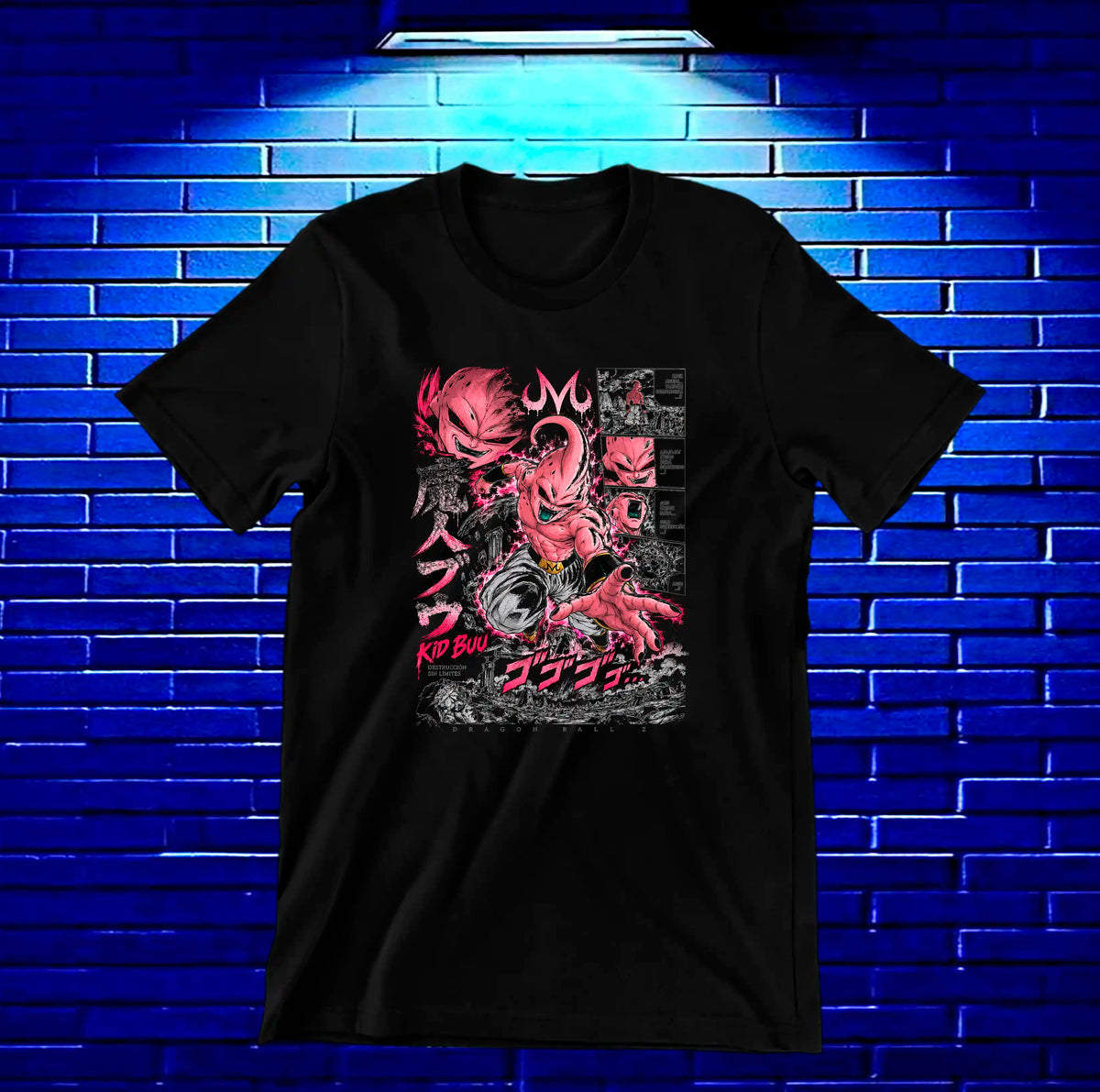 Camiseta Dragon Ball Majin Buu NIMOR - BAREN Negro