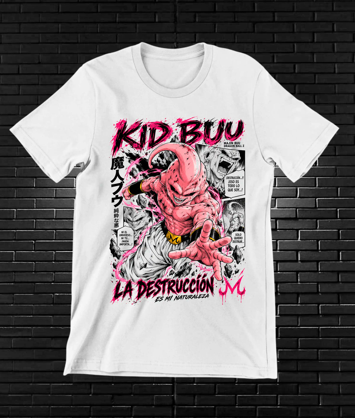 Camiseta Dragon Ball Majin Buu NIMOR - CAVOX Blanco