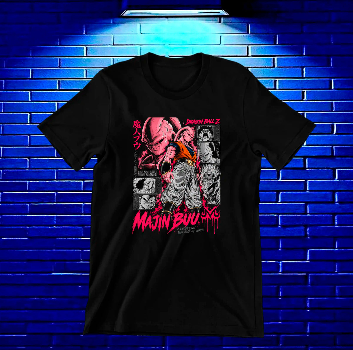 Camiseta Dragon Ball Majin Buu NIMOR - MERON Negro