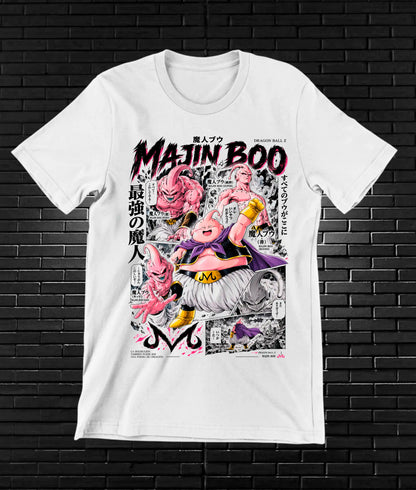Camiseta Dragon Ball Majin Buu NIREN - BANIX Blanco