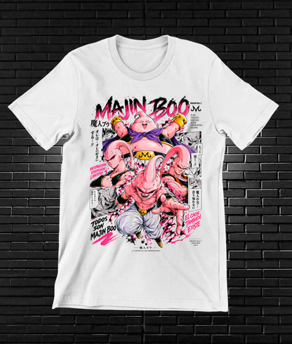 Camiseta Dragon Ball Majin Buu NIREN - BAREN Blanco