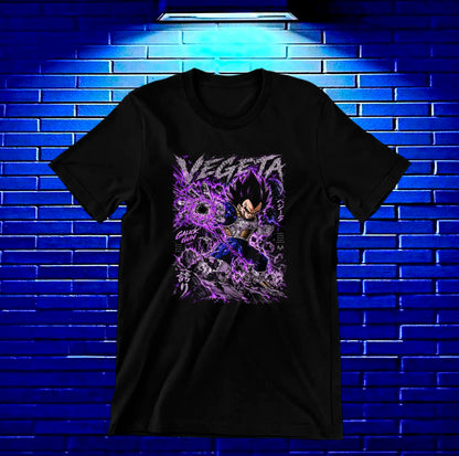 Camiseta Dragon Ball Vegeta – NIMOR – Diseño BAREN – Negro