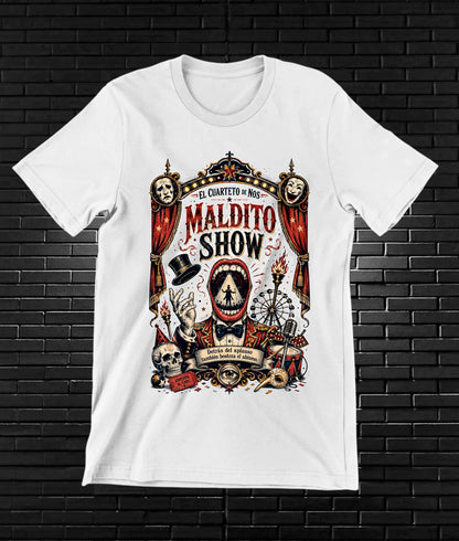 Camiseta El Cuarteto de Nos CAMINE diseño BAREN color Blanco