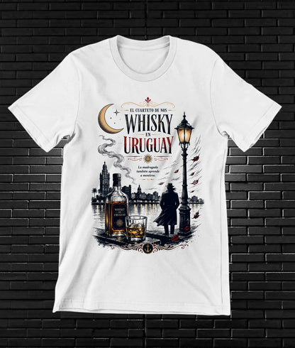 Camiseta El Cuarteto de Nos CAMINE diseño NIVRA color Blanco