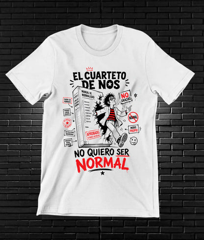 Camiseta El Cuarteto de Nos NIMOR diseño BANIX color Blanco