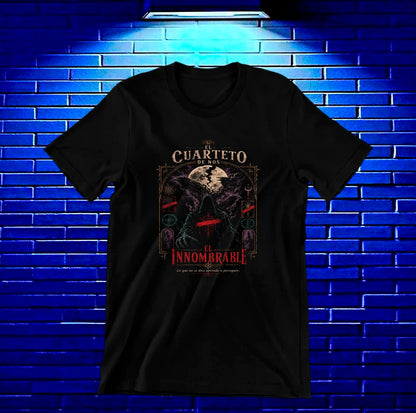 Camiseta El Cuarteto de Nos NIMOR diseño BAREN color Negro