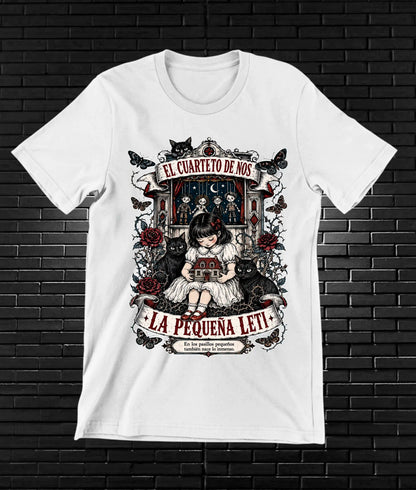Camiseta El Cuarteto de Nos MELAR diseño BANIX color Blanco