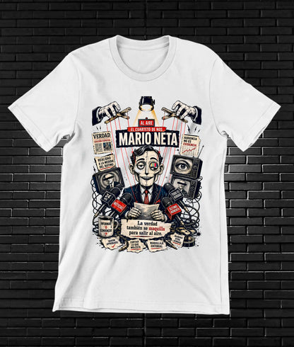 Camiseta El Cuarteto de Nos BAYRA diseño BANIX color Blanco