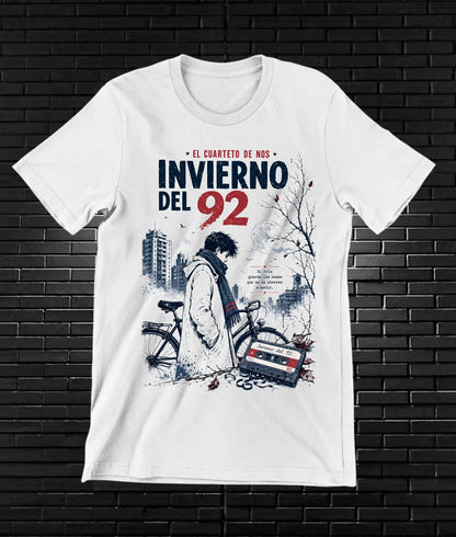 Camiseta El Cuarteto de Nos BAYRA diseño BAREN color Blanco