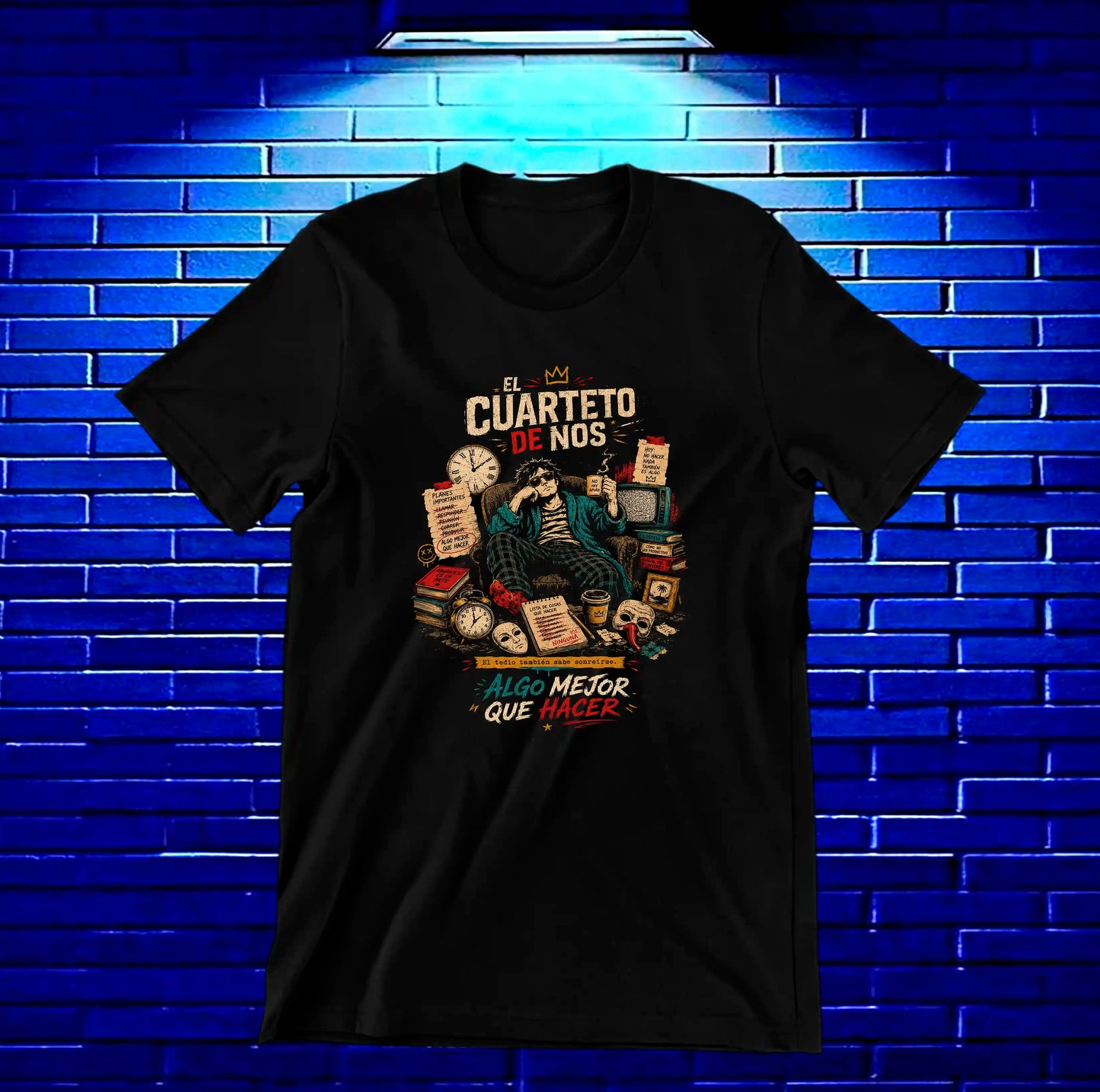 Camiseta El Cuarteto de Nos BAYRA diseño BAREN color Negro