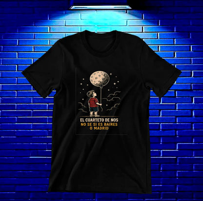 Camiseta El Cuarteto de Nos CALEN diseño BANIX color Negro