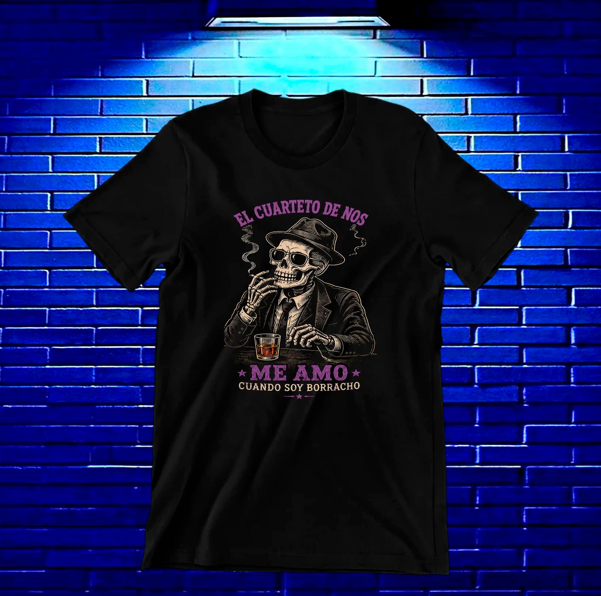 Camiseta El Cuarteto de Nos CALEN diseño CAVOX color Negro