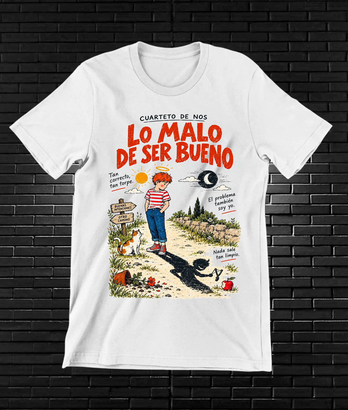 Camiseta El Cuarteto de Nos NIREN BAREN Blanco