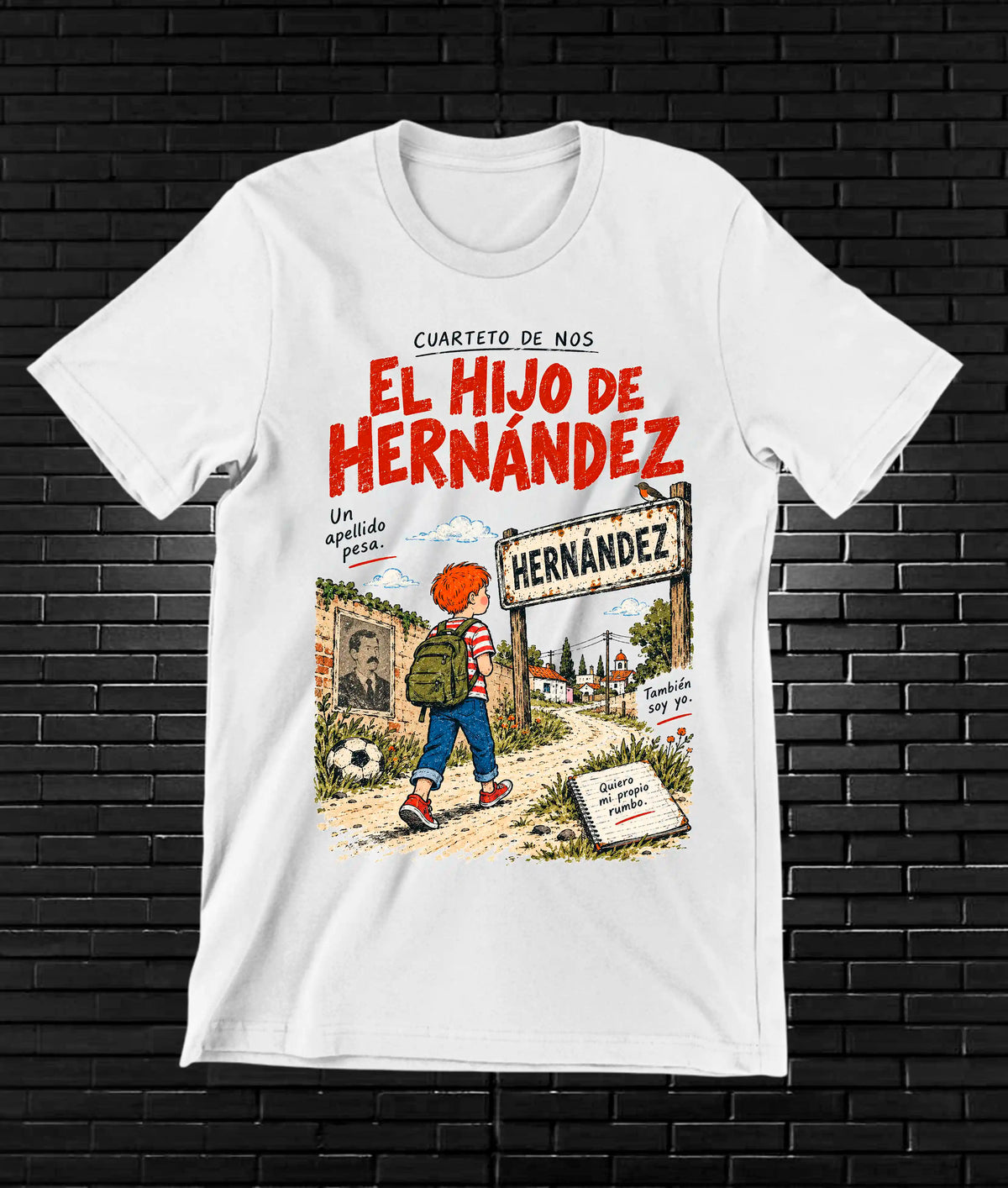 Camiseta El Cuarteto de Nos NIREN MERON Blanco