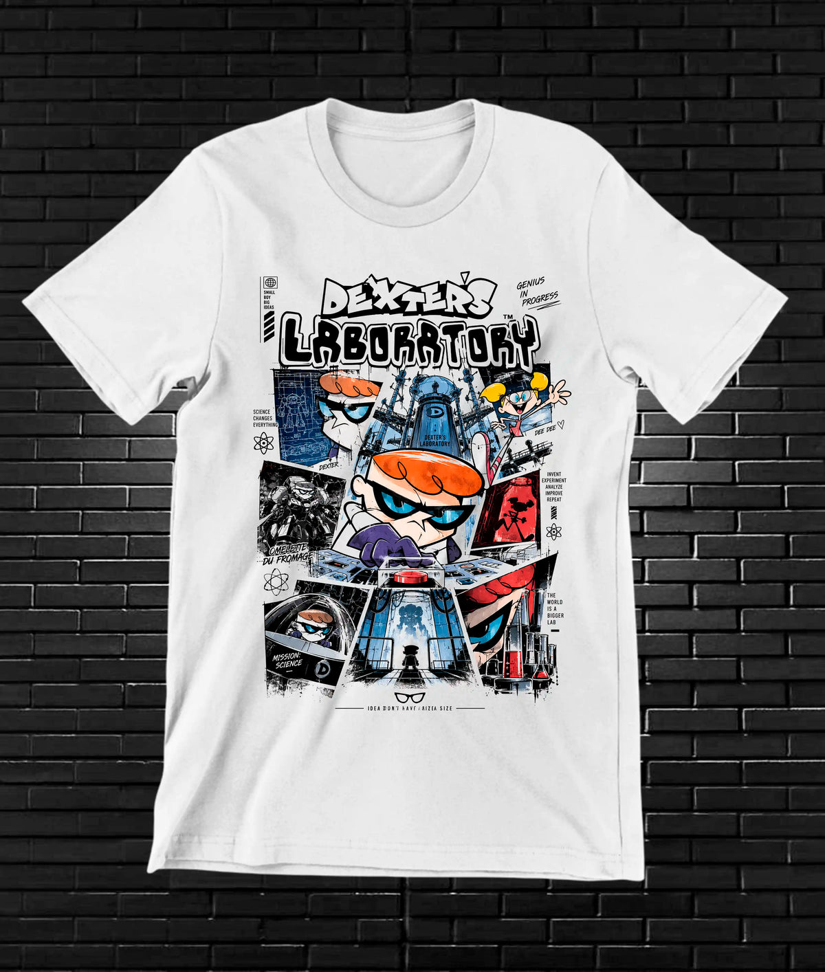 Camiseta El Laboratorio de Dexter BAMOR - CAVOX Blanco
