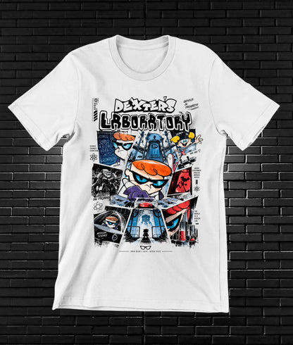 Camiseta El Laboratorio de Dexter BAMOR - CAVOX Blanco