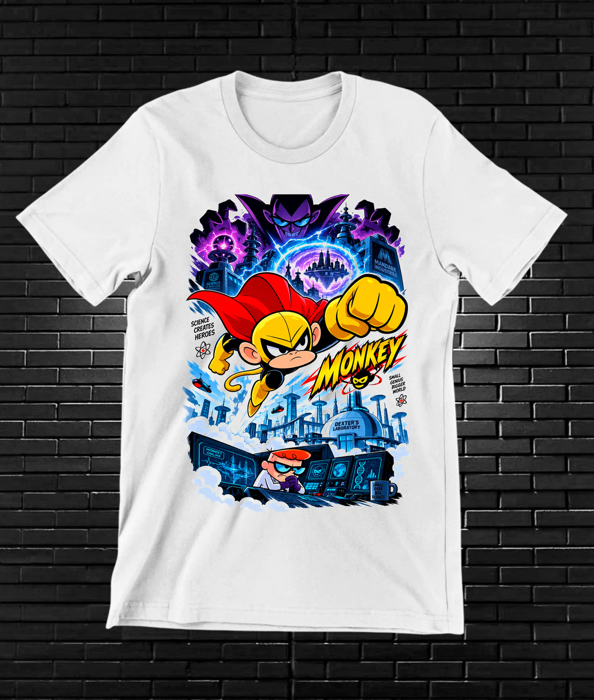 Camiseta El Laboratorio de Dexter CAMINE - BANIX Blanco