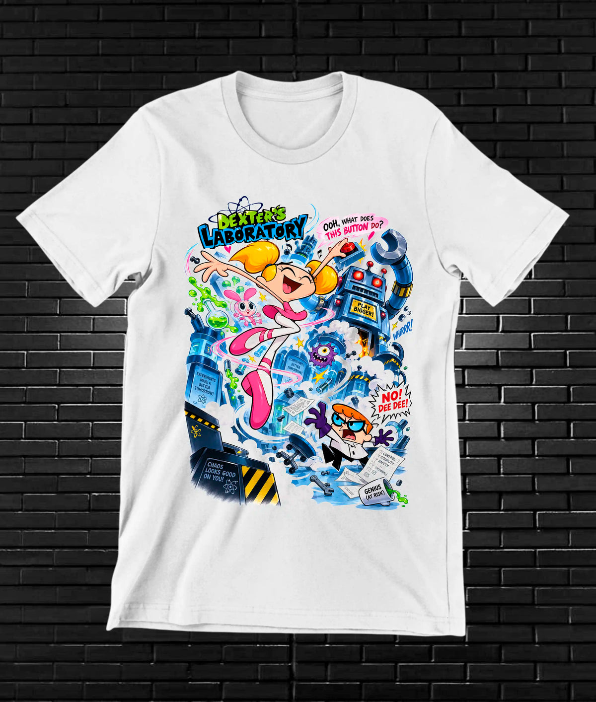Camiseta El Laboratorio de Dexter MELAR - CAVOX Blanco
