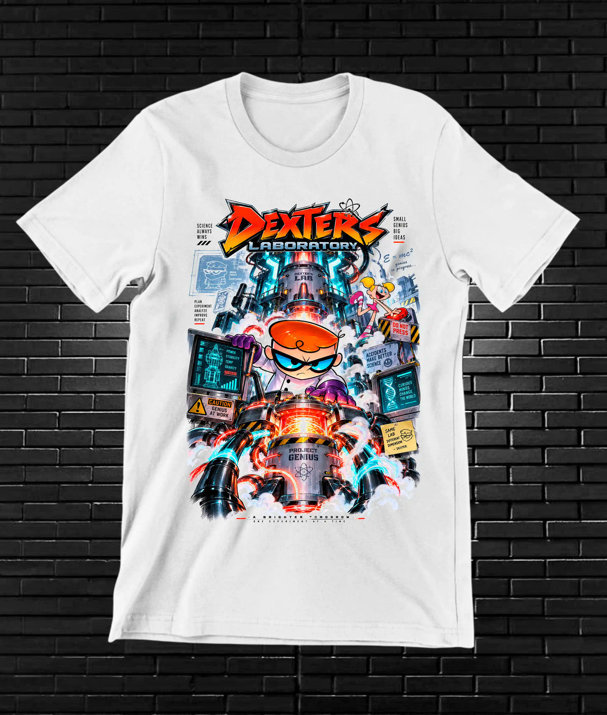 Camiseta El Laboratorio de Dexter NIMOR - BANIX Blanco