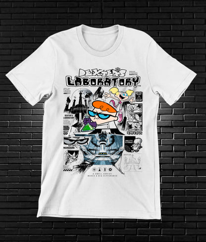 Camiseta El Laboratorio de Dexter NIMOR - NIVRA Blanco