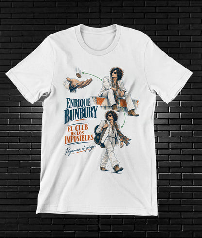 Camiseta Enrique Bunbury – BAMOR – Diseño BANIX – Blanco