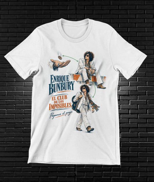 Camiseta Enrique Bunbury – BAMOR – Diseño BANIX – Blanco