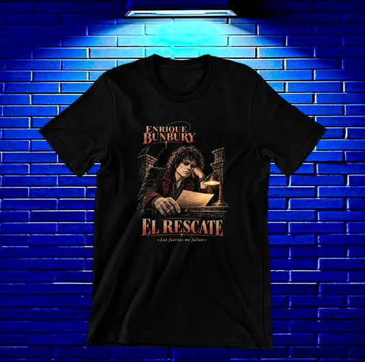Camiseta Enrique Bunbury – BAMOR – Diseño BAREN – Negro