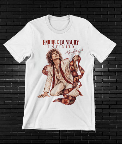 Camiseta Enrique Bunbury – BAMOR – Diseño NIVRA – Blanco