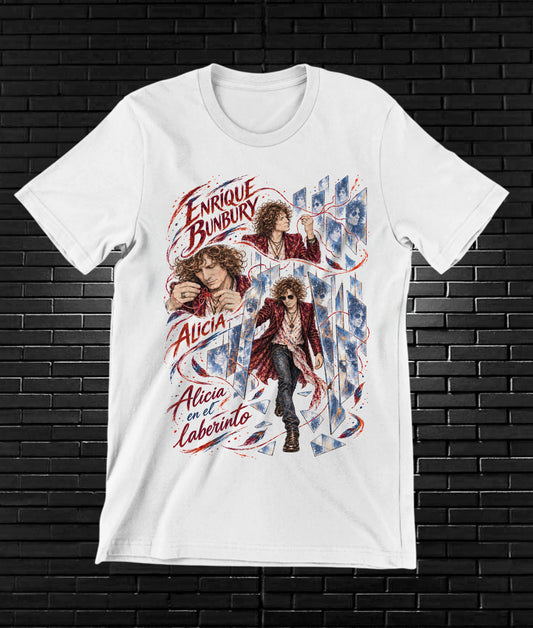 Camiseta Enrique Bunbury – CAMINE – Diseño BANIX – Blanco