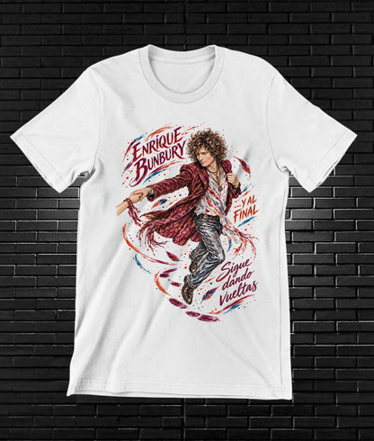 Camiseta Enrique Bunbury – CAMINE – Diseño BAREN – Blanco